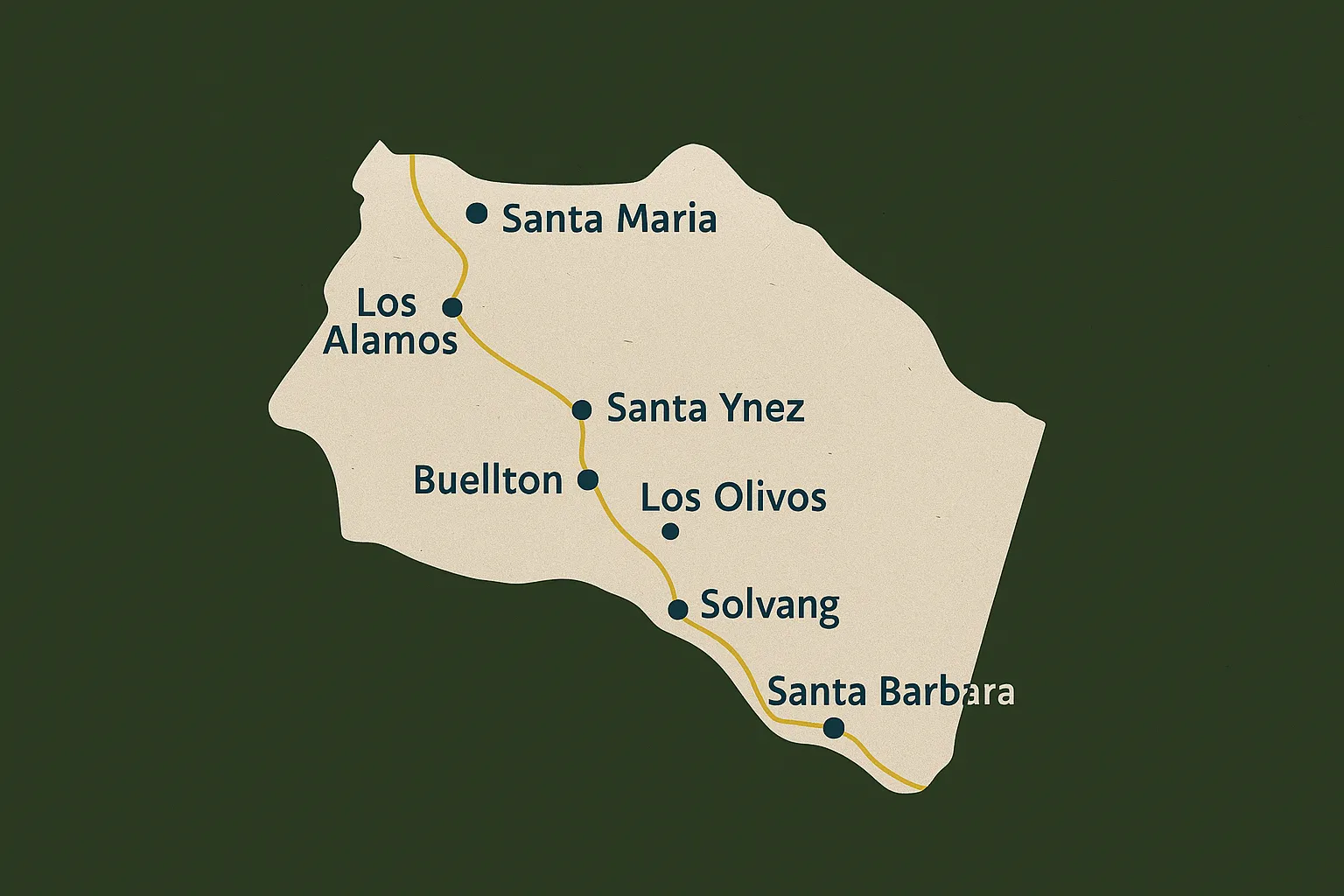 Map of Santa Barbara County
